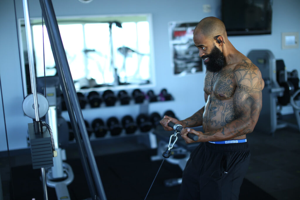 hauiskääntö taljassa tangolla